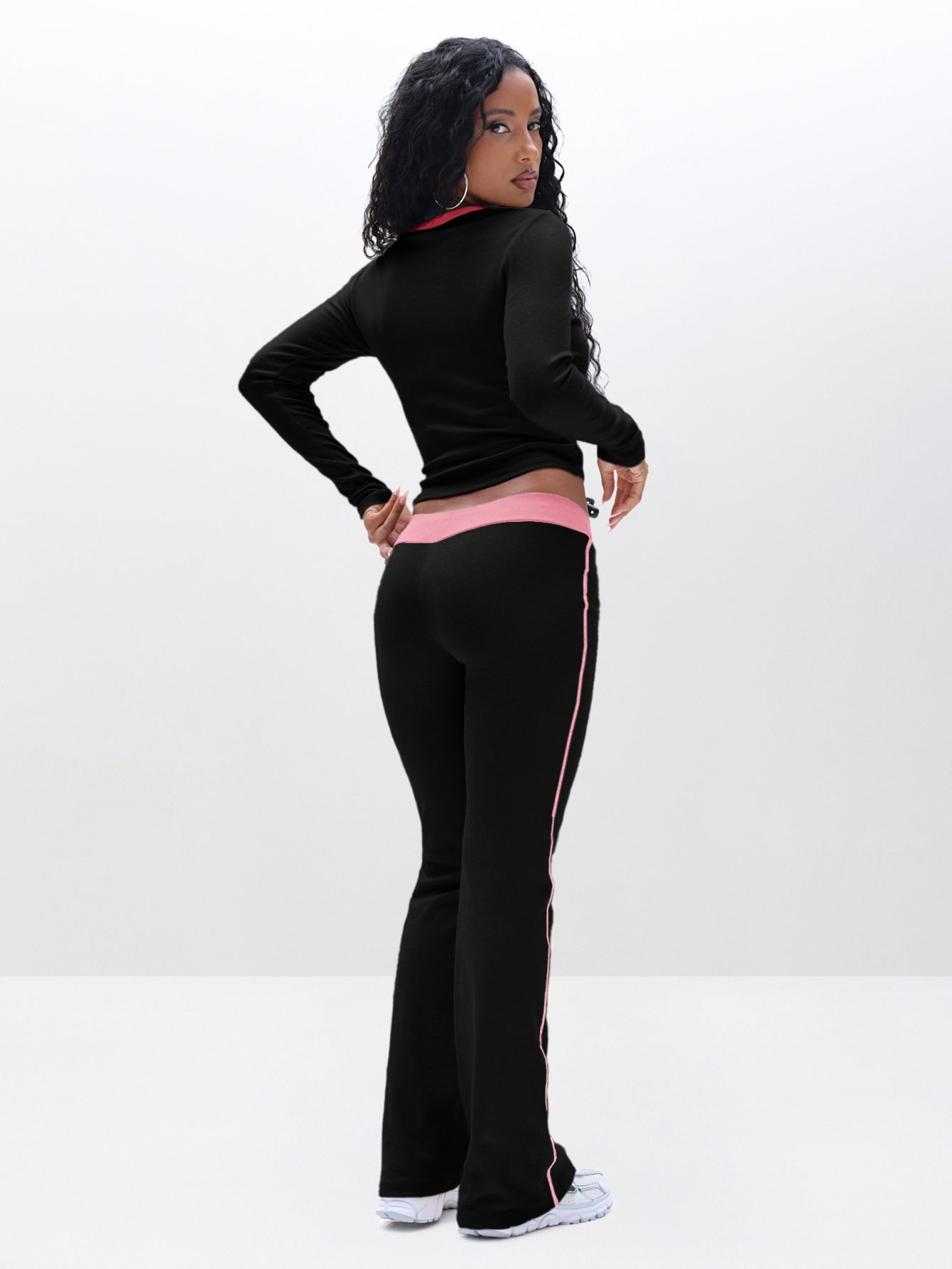 Contrast Trim Henley Top