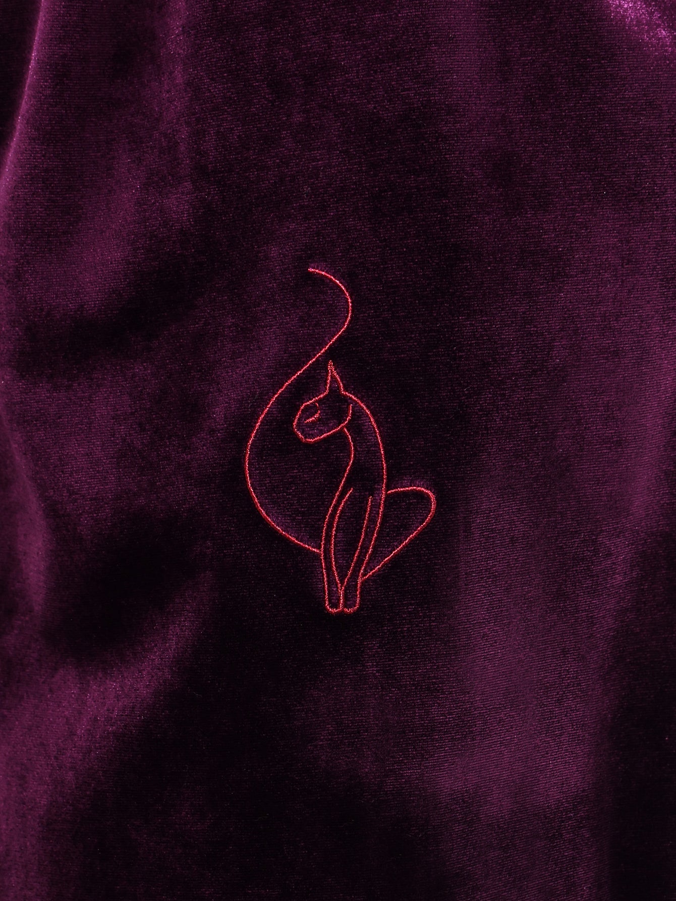 Velour Wide Leg Track Pants