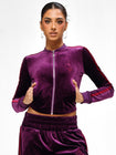 Velour Track Jacket