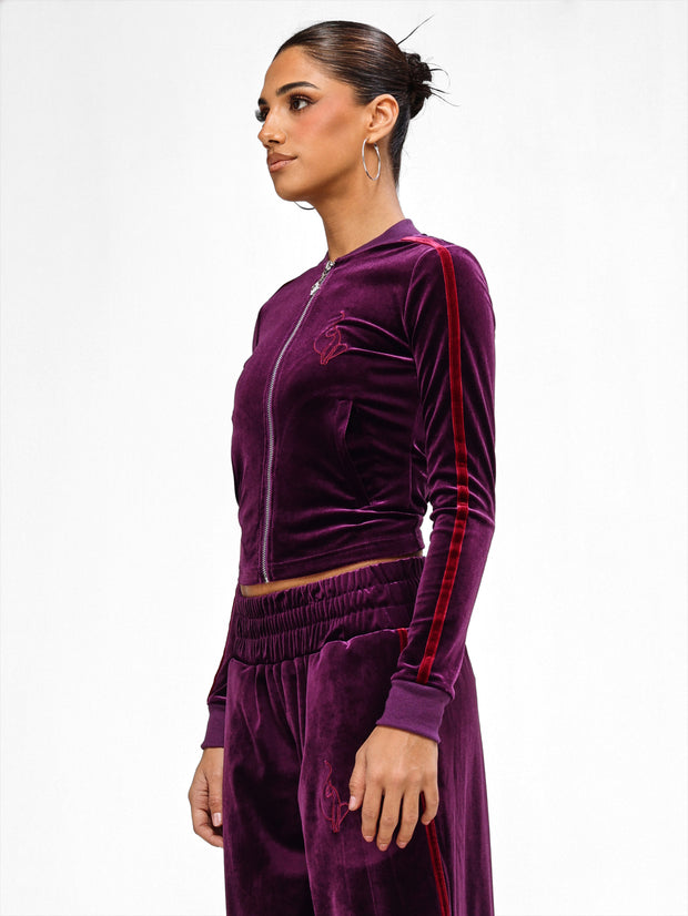Velour Track Jacket