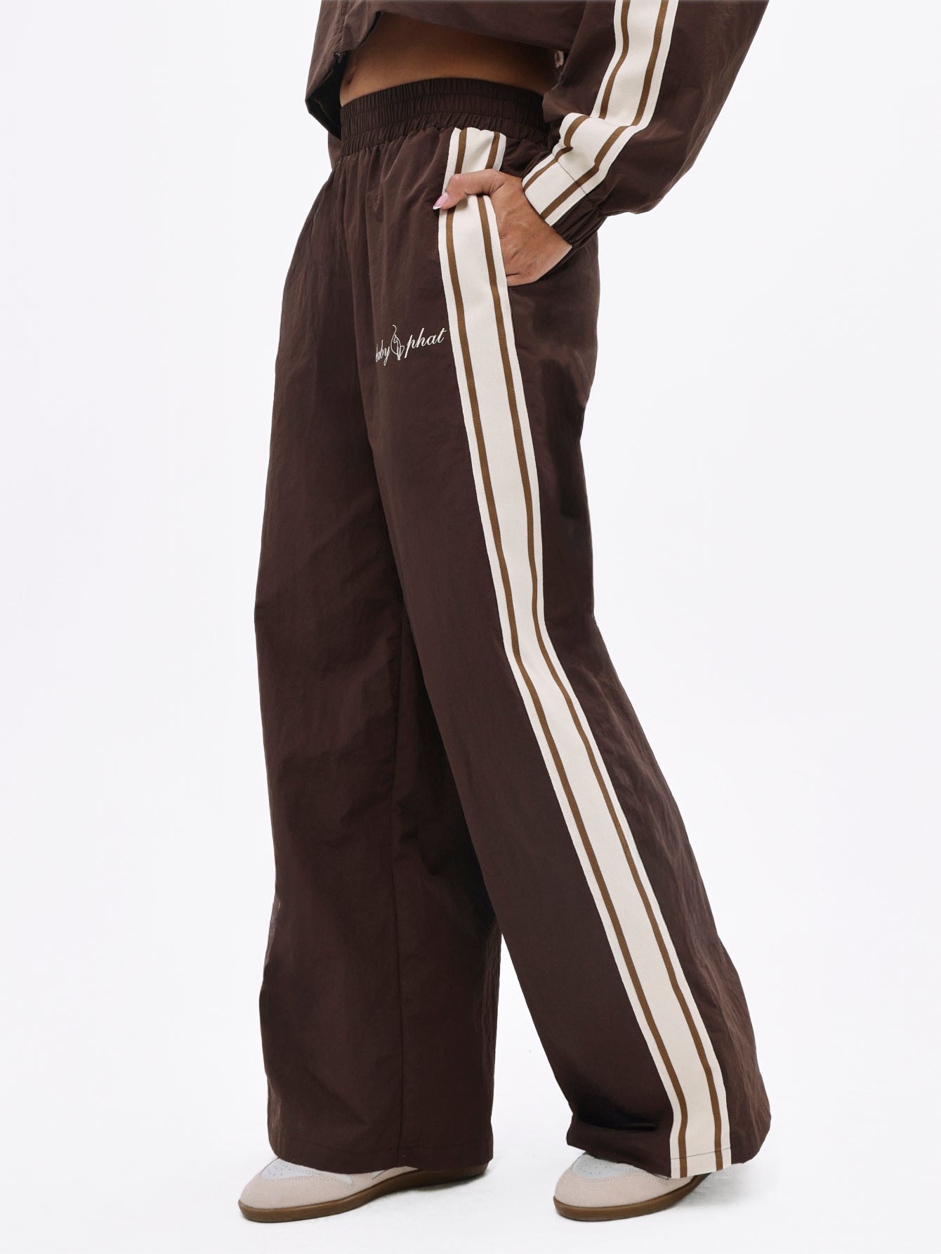Nylon Track Pants With Side Stripe | Baby Phat | Baby Phat