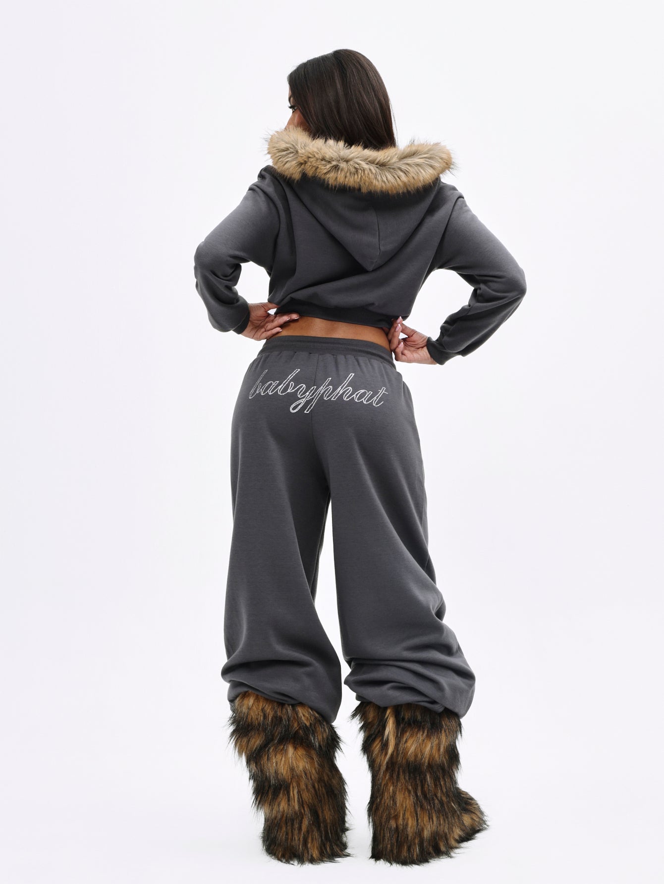 Baggy Sweatpant with Rhinestones