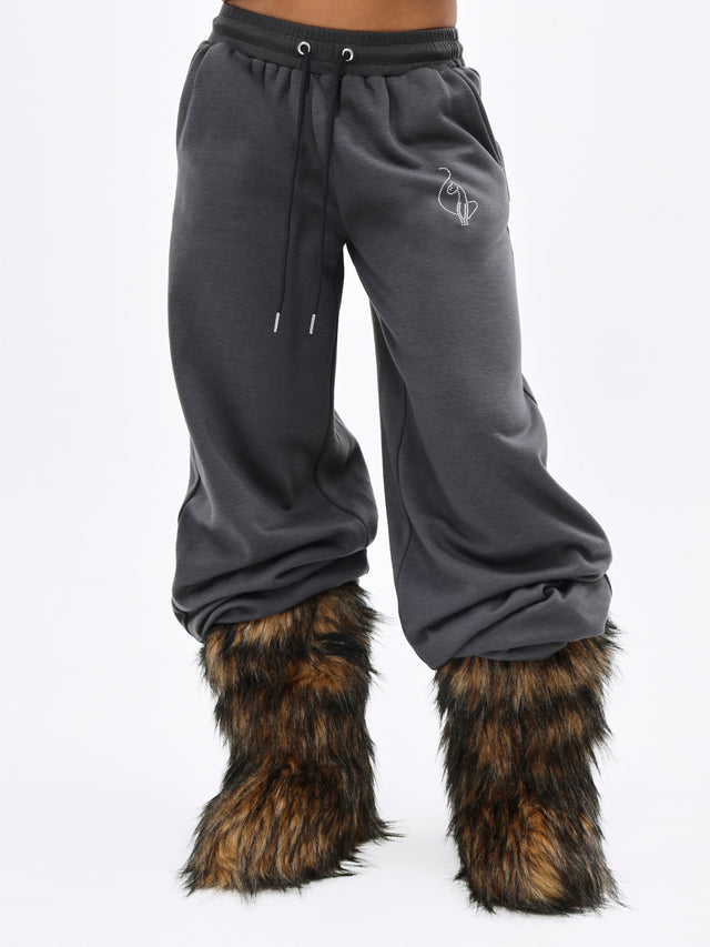 Baggy Sweatpant with Rhinestones