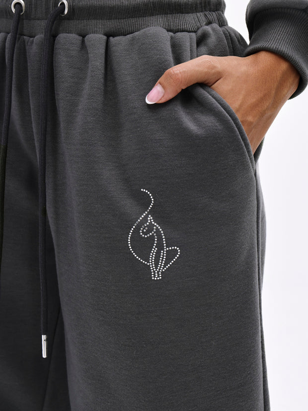 Baggy Sweatpant with Rhinestones
