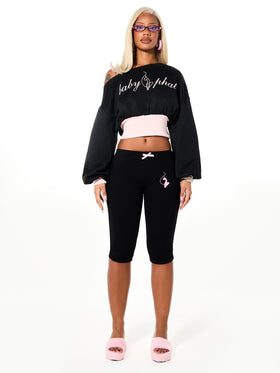 Capri Legging with Leopard Logo