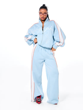 Velour Sweatpant with Side Panel