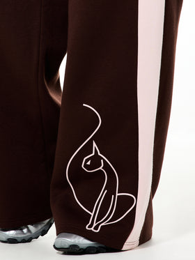 Color Block Wide Leg Sweatpant