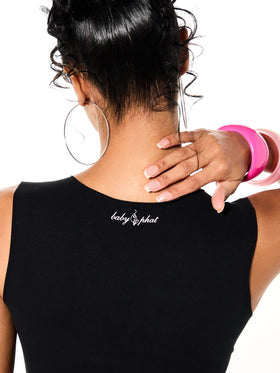 Fabulosity Tank Top, embroidered back neck logo, logo detail