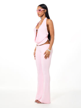 Logo Cutout Flared Legging