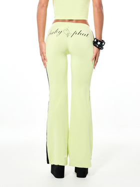 Flare Leggings with Contrast Side Stripe