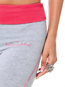 Foldover Capri with Contrast Waistband