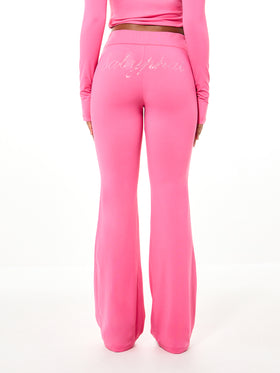 Pull On Flare Leggings with Rhinestones