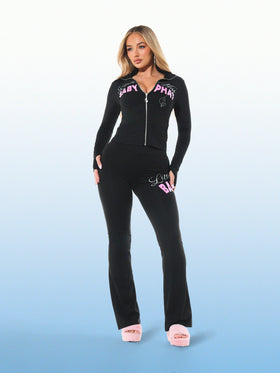 Little Miss Baby Phat Long Sleeve Zip Up Top