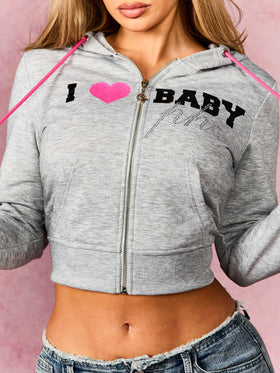 I Heart Baby Phat Zip Up Sweatshirt