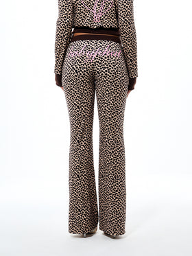 Cheetah Print Velour Sweatpant