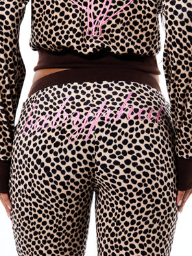 Cheetah Print Velour Sweatpant