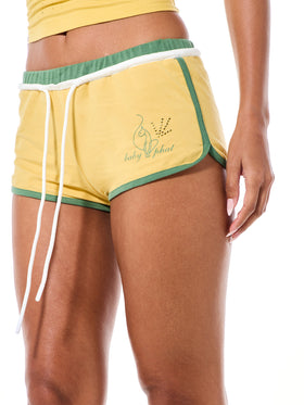 Micro Drawstring Dolphin Short with Contrast Trim