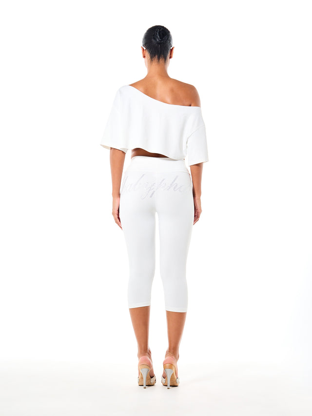 Two Piece Off Shoulder Top and Capri Set