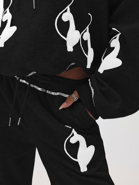 Logo Marled Sweatpant
