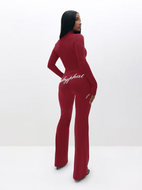 Long Sleeve High Neck Zip Up Top