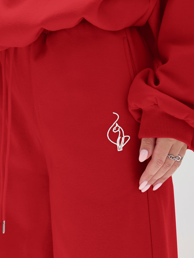 Baggy Sweatpants With Appliqué