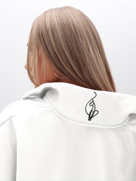 Oversized High Neck Zip Up Sweatshirt