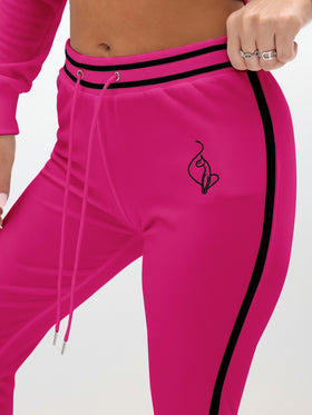 Slim Fit Velour Bootcut Pant