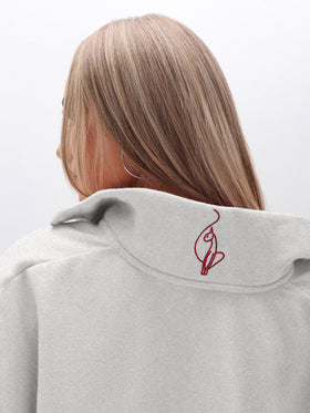 Oversized High Neck Zip Up Sweatshirt