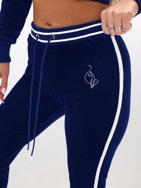 Slim Fit Velour Bootcut Pant