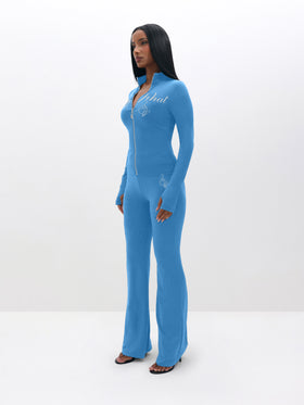 Long Sleeve High Neck Zip Up Top