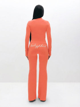 Long Sleeve High Neck Zip Up Top