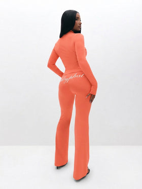 Long Sleeve High Neck Zip Up Top