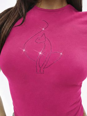 Rhinestone Logo Baby Tee