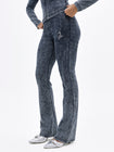 Denim Wash Jersey Flare Leggings