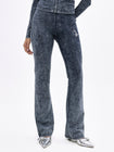 Denim Wash Jersey Flare Leggings