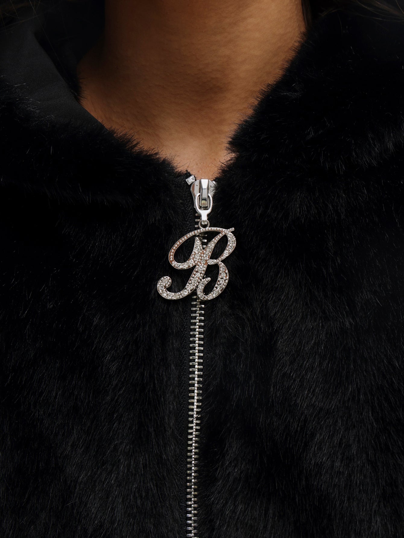 Oversized Hooded Faux Fur Jacket – Baby Phat