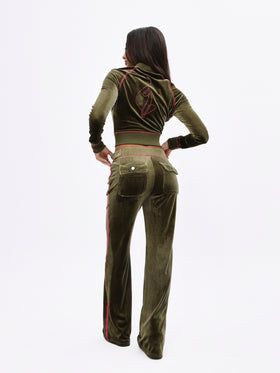 Retro Velour Flare Sweatpant