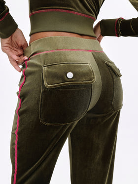 Retro Velour Flare Sweatpant