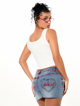 Graffiti Hearts Logo Tank Top