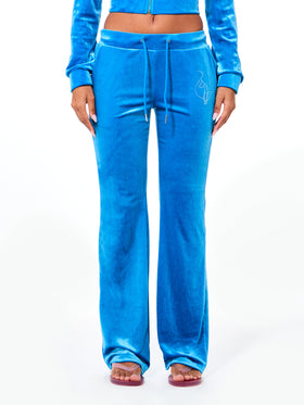 Velour Sweatpant with Rhinestones