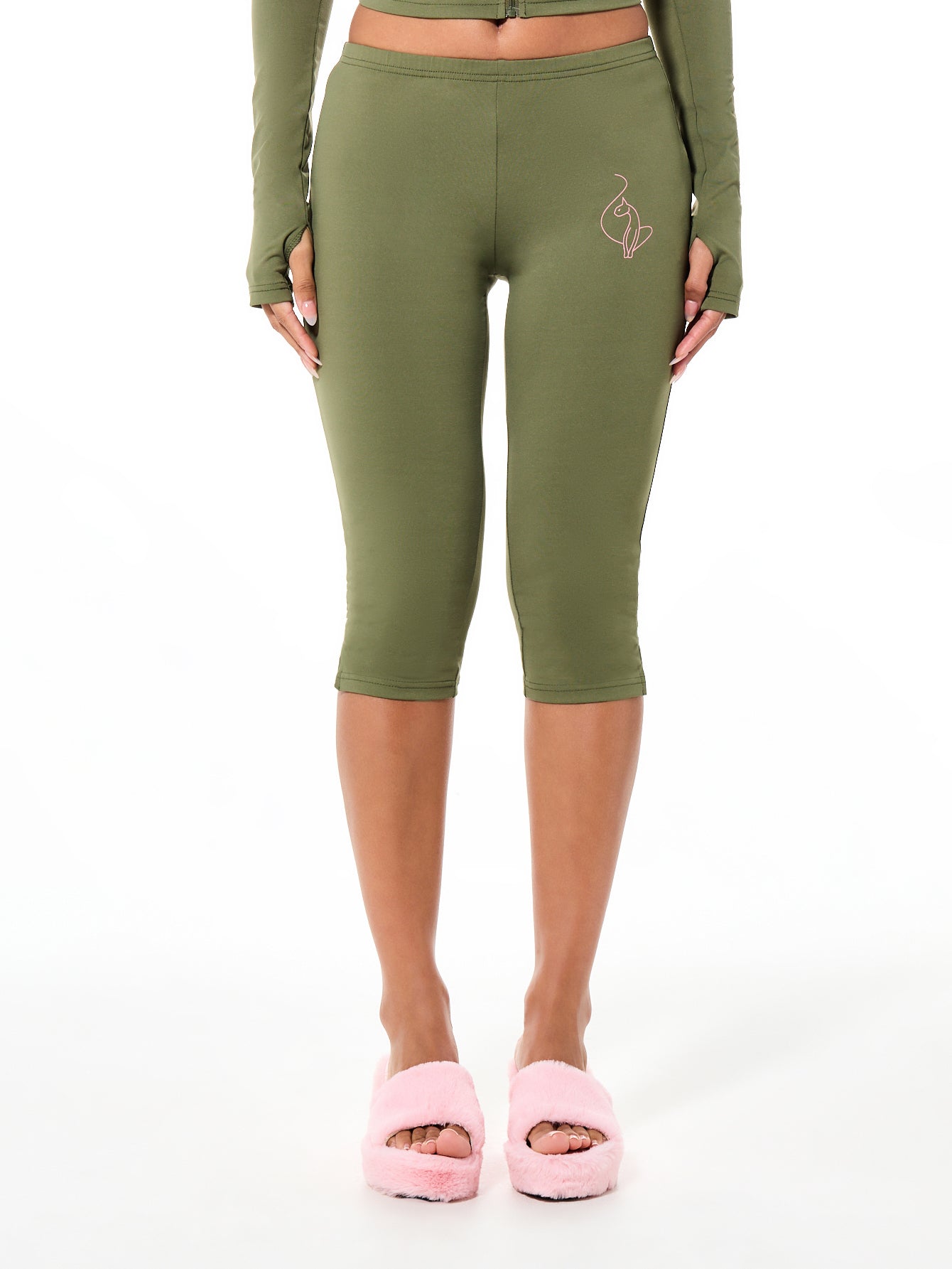 Stretch Jersey Capri with Back Print | Baby Phat