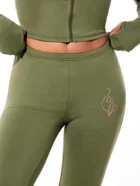 Stretch Jersey Capri with Back Print