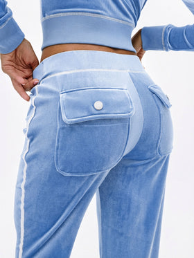 Retro Velour Flare Sweatpant