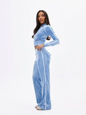 Retro Velour Flare Sweatpant