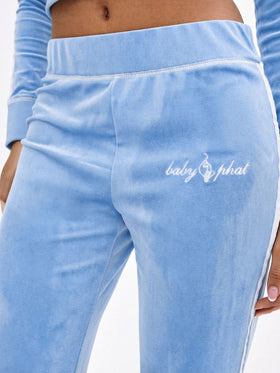 Retro Velour Flare Sweatpant