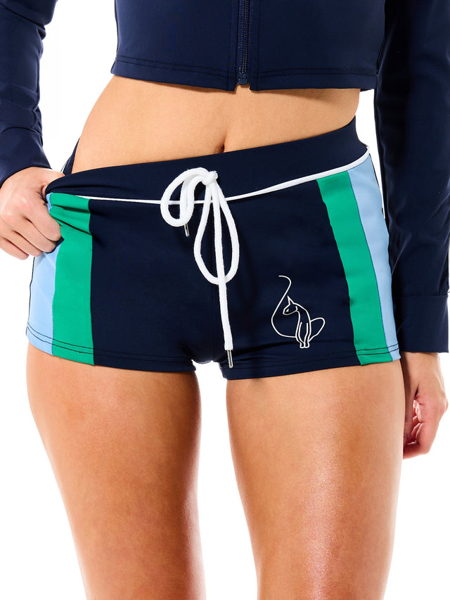 Sporty Contrast Stripe Micro Short