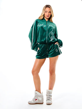 Velour Drawstring Short