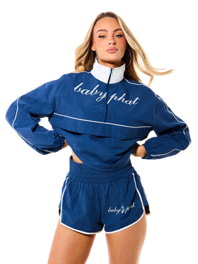 Half Zip Retro Windbreaker