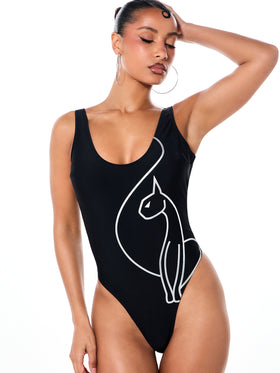 Scoop Neck Logo One Piece
