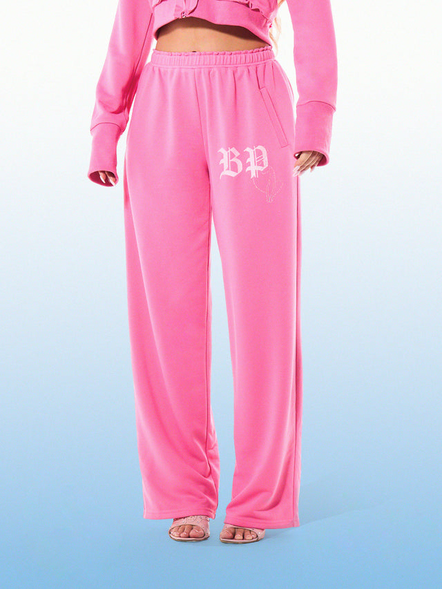 Straight Leg Glitter Angel Sweatpant